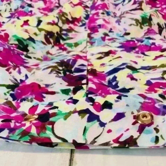 CAbi Women's M Pink Floral Sleeveless Crossover Wrap Camisole Top - Picture 4 of 6